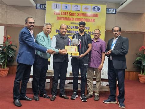 Mandar Pradip Lad prevails at Goa State Senior Open Rating 2024.